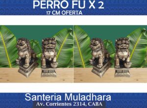 pareja perro fu chico 10cm