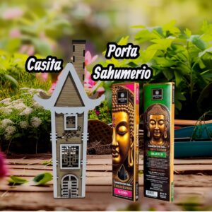 CASITA  ZEN 20CM PORTA SAHUMERIO FIBROFACIL