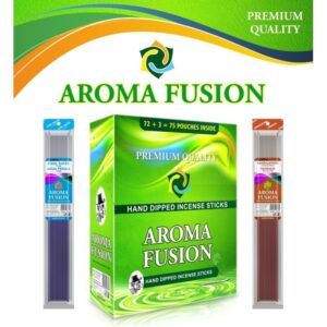 SAHUMERIO CORTO AROMA FUSION  X CAJA CERRADA X 75 SOBRES