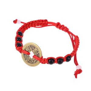 PULSERA ROJA C/ MONEDA CHINA