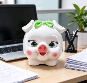 ALCANCIA CERDITO BLANCO
