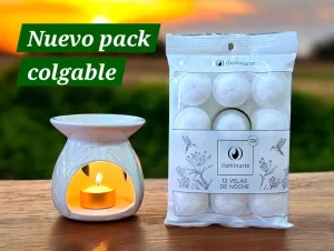 VELA DE NOCHE PAQUETE X12 ILUMINARTE